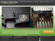 Tablet Screenshot of precisionlaserengravingllc.com
